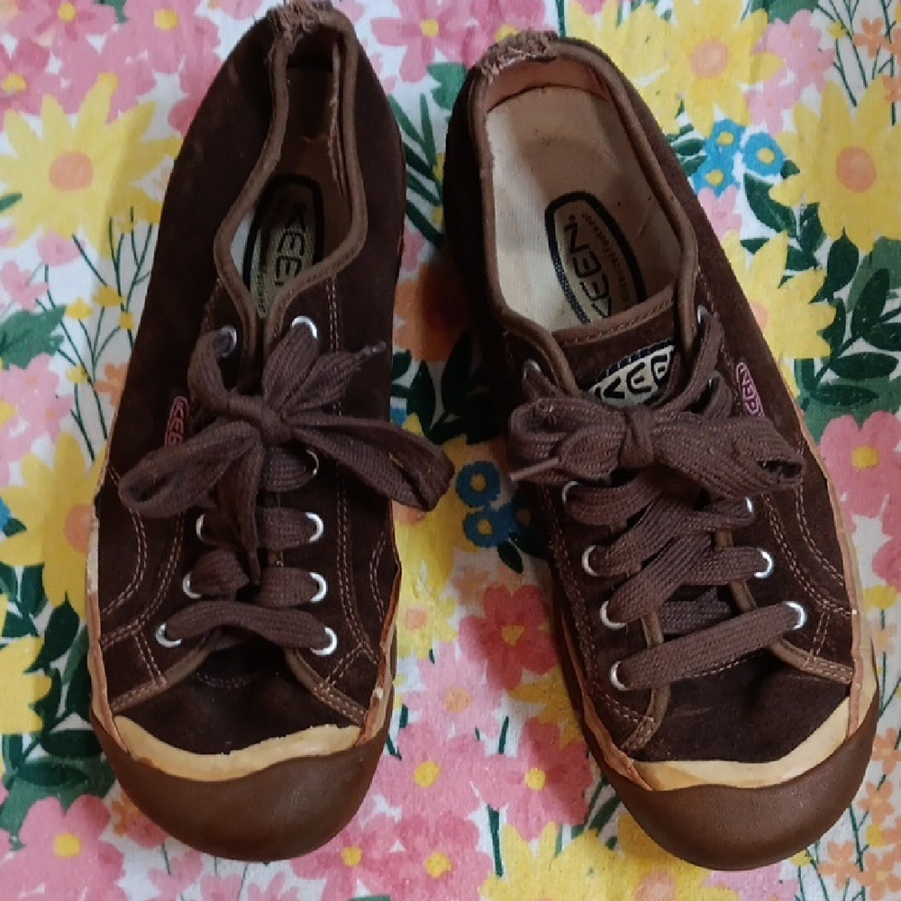 Keen Dark Brown Canvas Shoes
